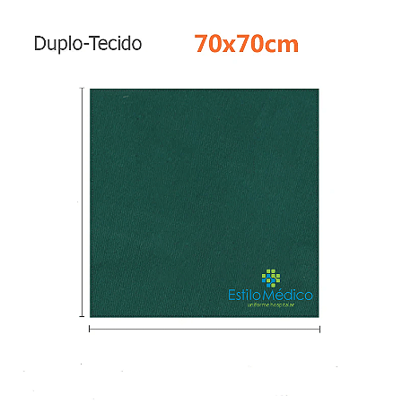 CAMPO CIRÚRGICO DUPLO - EM TECIDO TAM. 70X70CM