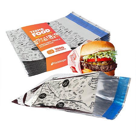 Termo Food - Embalagem Térmica para Hambúrguer, Lanches, Crepe e Tapioca