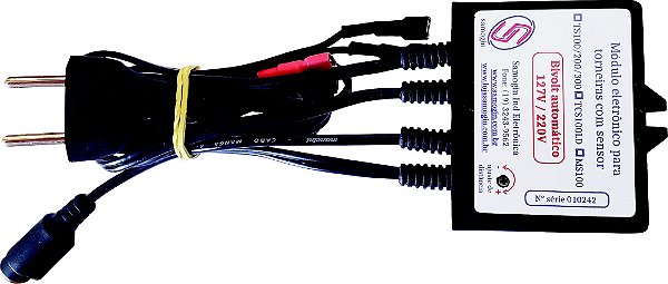 Módulo eletrônico para torneiras com sensor modelos TS100i, TS200 e TS300L. Conexão ao sensor com conector.