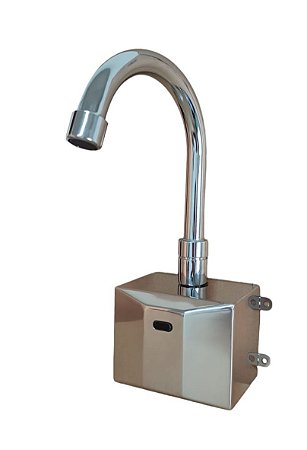 Torneira de parede com sensor modelo TP100i (aço inox)