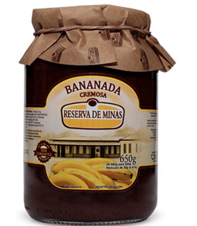 Bananada Cremosa 650g - Reserva de Minas