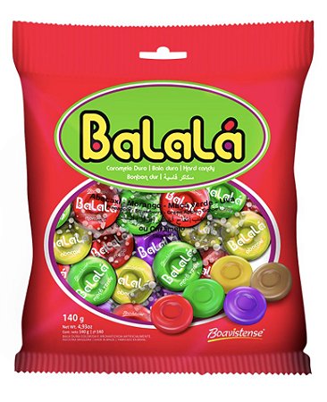 Bala Balalá sabor frutas Boavistense 500g