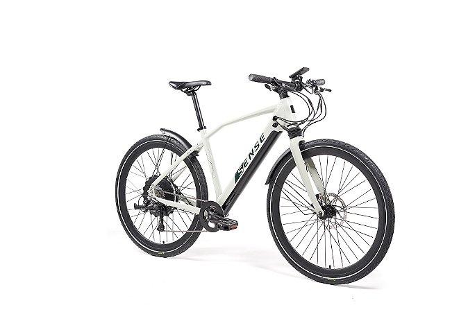 Bicicleta Elétrica Sense Impulse Cinza Claro/Verde - 2021/2022