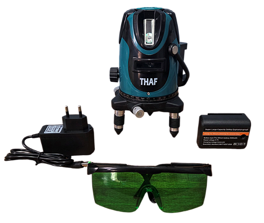 Nível Laser Verde 5 Linhas 3D - TF-G5 (PRODUTO IMPORTADO)