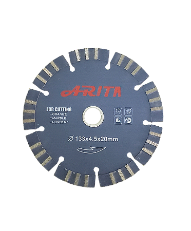 Disco Arita 133mm para Cortadora de Parede Thaf / Arita Sl180 (PRODUTO ORIGINAL)