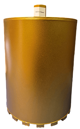 BROCA SERRA COPO DIAMANTADA PARA PERFURATRIZ 254MM X 370MM 1.1/4 DOURADA (PRODUTO IMPORTADO)