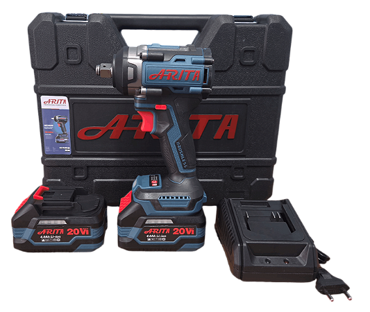 Chave de Impacto Arita AR20500 com 02 Baterias 20v 4ah + Acessórios (PRODUTO IMPORTADO)