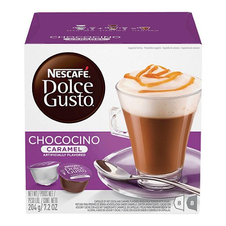 Capsulas Dolce Gusto Nescafé Chococino Caramel 16 Unidades