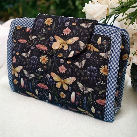 Necessaire  com 3 repartições - porta biju