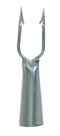 FISGA ARPÃO GARFO PESCA COM 2 DENTES 3,4MM