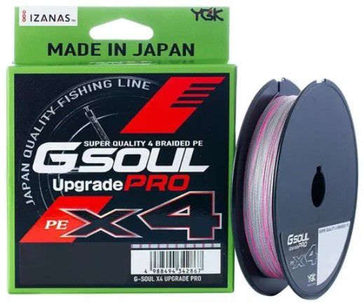 LINHA MULTIFILAMENTO YGK G SOUL UPGRADE PRO X4  2  0,24MM 30LB 300M