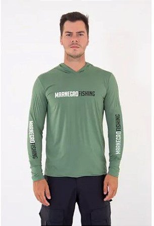 CAMISETA MAR NEGRO POLIAMIDA DE CAPUZ MASCULINA MUSGO M