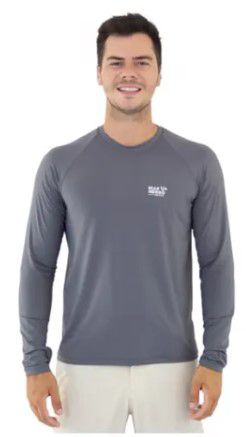 CAMISETA DE PESCA MAR NEGRO SLIM POLIAMIDA CHUMBO G2