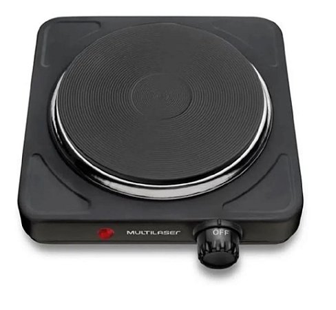 FOGÃO COOKTOP ELÉTRICA MULTILASER EASY COOK PRETO 127V