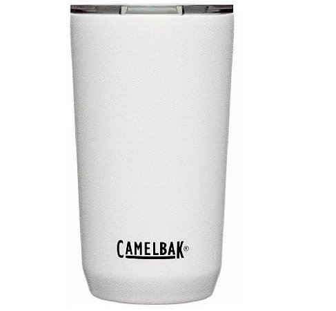 COPO TÉRMICO COM TAMPA THUMBLER 500ML CAMELBAK AÇO INOX - BRANCO