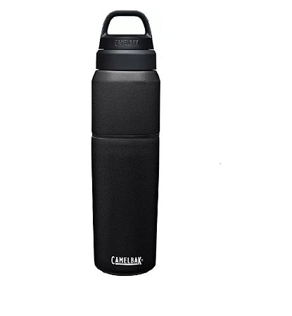 GARRAFA TÉRMICA COPO 2 EM 1 CAMELBAK MULTIBEV 650ML AÇO - PRETO