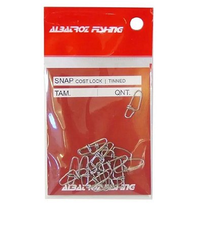 GIRADOR SNAP PESCA COSTLOCK TINNED ALBATROZ N 0 - 18 PÇS