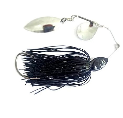 ISCA ARTIFICIAL PESCA OFF7 SPINNER BAIT CYCLONE 20G 5/0 - PRETO