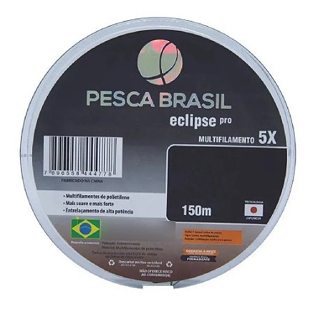 LINHA PESCA BRASIL MULTIFILAMENTO ECLIPSE PRO 0,18MM - 150M