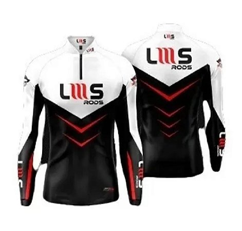 CAMISA LUMIS RODS PROTEÇÃO UV50+ MANGA LONGA BRANCA / PRETA - TAM 3G