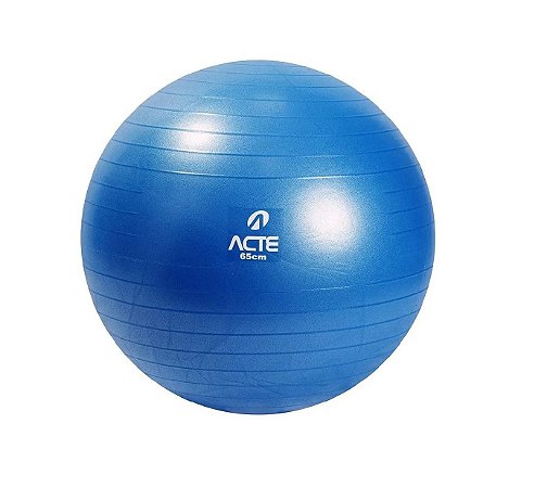 BOLA DE PILATES 65CM AZUL COM BOMBA DE AR T9 - ACTE SPORTS