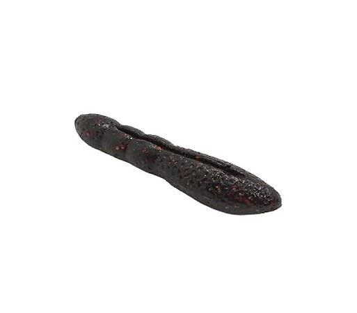 Isca Artificial Pesca Tnt Lesminha 7,5cm 10g 5 Unidades - Cor Preto Com Glitter Laranja