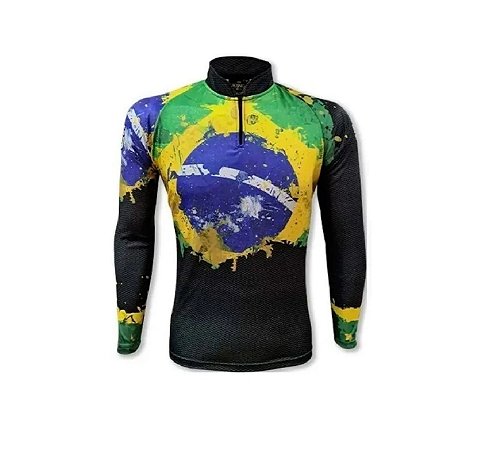 Camisa Camiseta Pesca King Proteção Uv50 Masculino Kff658