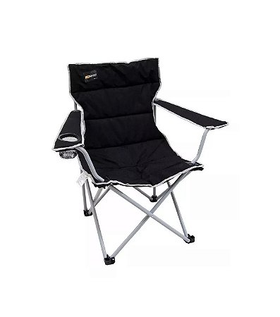 Cadeira Para Camping Dobrável Suporta 95kgs Boni - Nautika - Preto