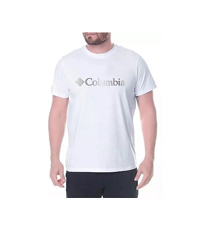 Camiseta Csc Branded Foil Masculino Columbia - Branca