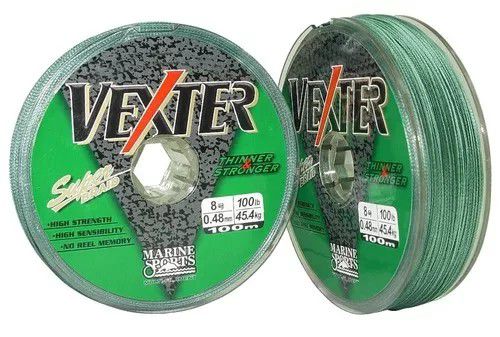 LINHA MULTIFILAMENTO MARINE SPORTS VEXTER VERDE 100M 0,48MM 100LBS