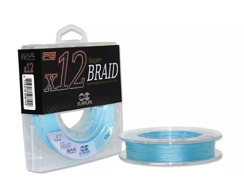 LINHA MULTIFILAMENTO MARURI 12X PE SUPER BRAID 0,14MM 150M