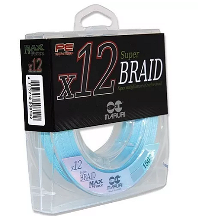 LINHA MULTIFILAMENTO MARURI 12X PE SUPER BRAID 0,27MM 150M