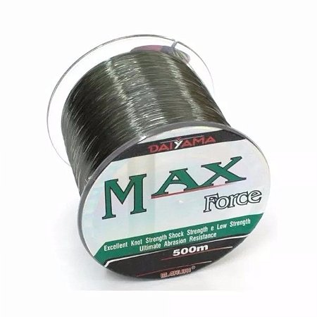 LINHA MONOFILAMENTO MARURI MAXFORCE 500M N 8 0,47MM 48LB