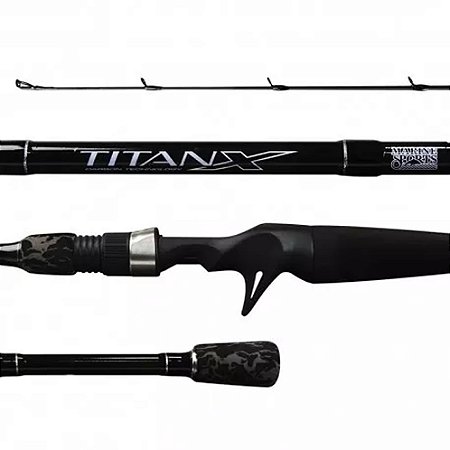 VARA INTEIRA CARRETILHA MARINE SPORTS TITANX TTX-C561ML 5-18G 1,68M 6-14 LBS