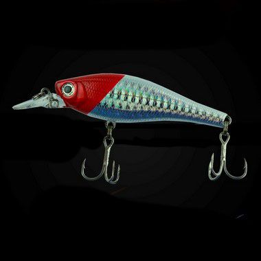 ISCA ARTIFICIAL SUMAX VISION SHAD WHITE RED HEAD PEC SVS-75-040