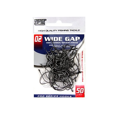 ANZOL CARTELA MARINE SPORTS WIDE-GAP 2 COM 50 BLACKNICKEL