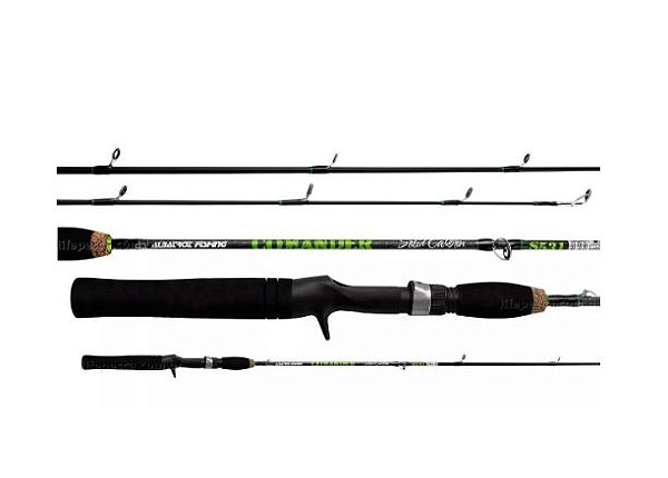 Vara Inteira Carretilha Albatroz Comander Solid Carbon 1,83m 10-20lb