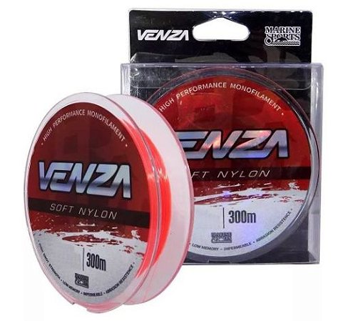 LINHA MONOFILAMENTO MARINE SPORTS VENZA ORANGE 0,33MM 300M