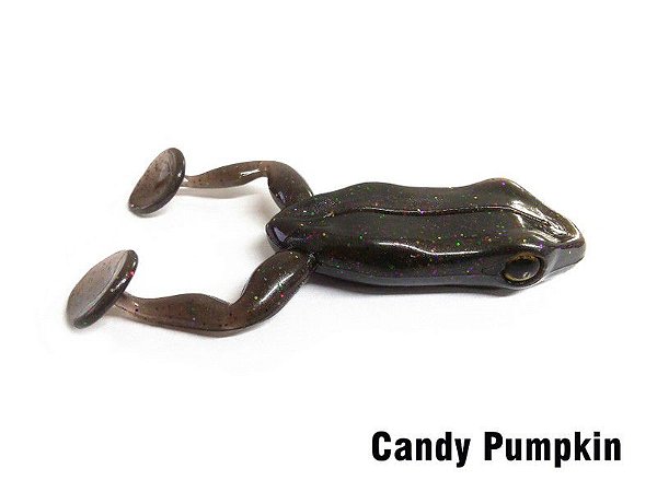 ISCA ARTIFICIAL SOFT MONSTER 3X PADDLE FROG CANDY PUMPKIN 2UN