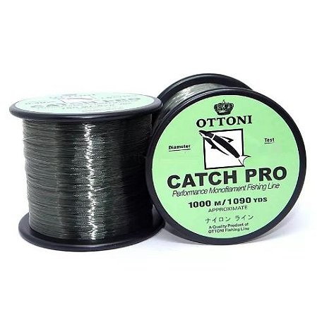 LINHA MONOFILAMENTO OTTONI CATCH PRO 1000 METROS 12LBS 0,35MM