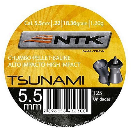 CHUMBINHO TSUNAMI 4,5 C/250 PCS NTK