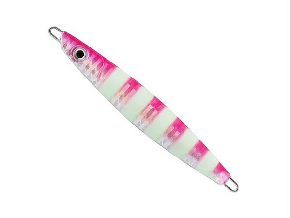 Isca Artificial Albatroz Fishing  Jumping Jig Dragon 28g Pink Silver Glow