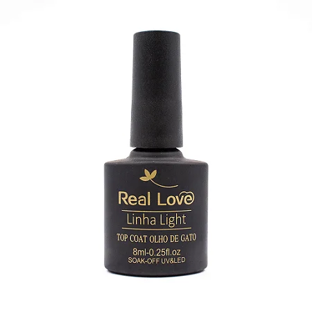 Top Coat linha Light [Olho de Gato] - Real Love 8ml
