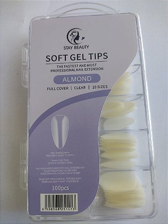 Soft gel - Stay Beauty 100 unidades/10 tamanhos
