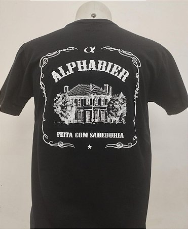 Camiseta Preta ALPHABIER - P, M, G, GG