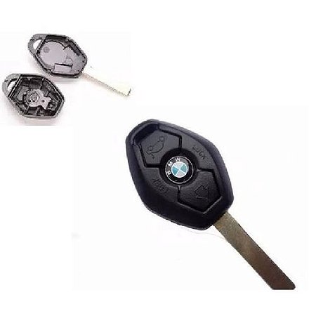 Carcaça Chave Bmw 3 Botões - Série 1 3 5 7 X1 X3 Z3 - Oca