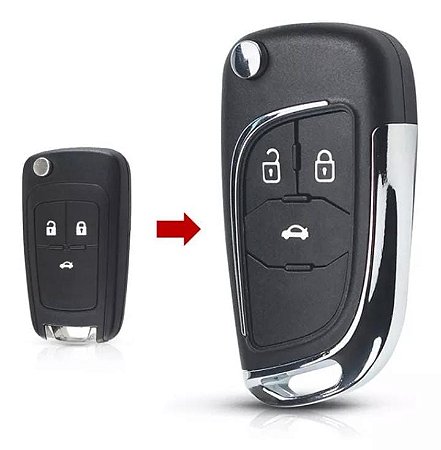 Carcaça Chave Canivete Gm Cruze Cobalt Sonic Prisma Onix 3 B
