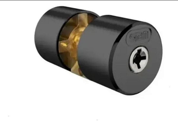 Cilindro Miolo Tambor Tetra Stam 1800/1803 Preto 4 Chaves