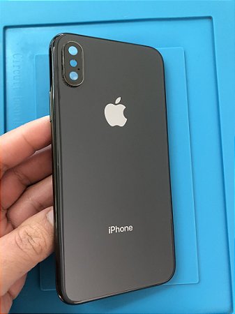 Carcaça Iphone Xs Chassi Preta original apple impecavel