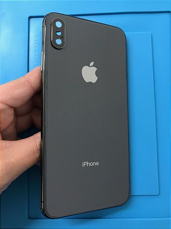 Carcaça Iphone XS Max Preto Chassi